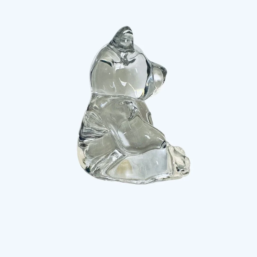 Princess House 24% Lead Crystal Bear Figurine‎ Clear Glass